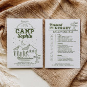 Camp Bachelorette Party Route Camping Kaart