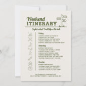 Camp Bachelorette Party Route Camping Kaart (Achterkant)