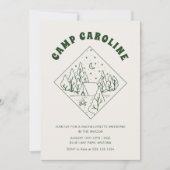 Camp Bachelorette Party Route QR-code Kaart (Voorkant)