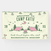 Camp Bachelorette Party Spandoek (Horizontaal)