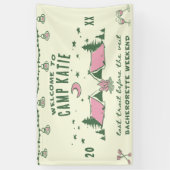 Camp Bachelorette Party Spandoek (Verticaal)