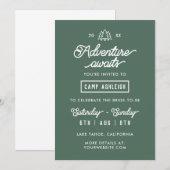 Camp Bachelorette Party Weekend in de Bossen Kaart (Voorkant / Achterkant)