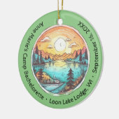 Camp Bachelorette Party Weekend Keepsake Keramisch Ornament (Links)