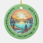 Camp Bachelorette Party Weekend Keepsake Keramisch Ornament (Achterkant)