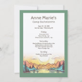 Camp Bachelorette Party Weekend Route Kaart (Voorkant)