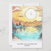 Camp Bachelorette Party Weekend Route Kaart (Achterkant)