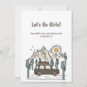 Camp Bachelorette Party Weekend Route Kaart (Achterkant)