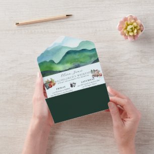 Camp Bachelorette reisweekend All In One Uitnodiging