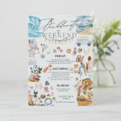 Camp Bachelorette reisweekend Kaart (Staand voorkant)