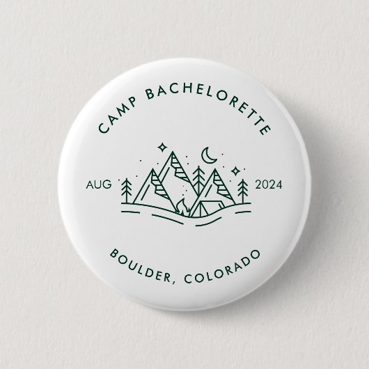 Camp Bachelorette Ronde Button (Voorkant)