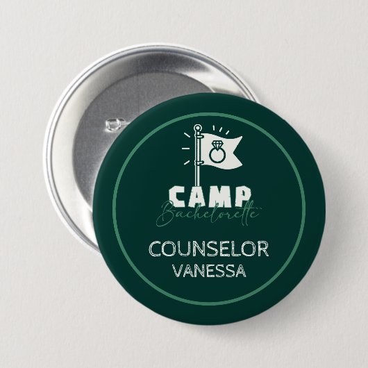 Camp Bachelorette Ronde Button 7,6 Cm (Voorkant /achterkant)