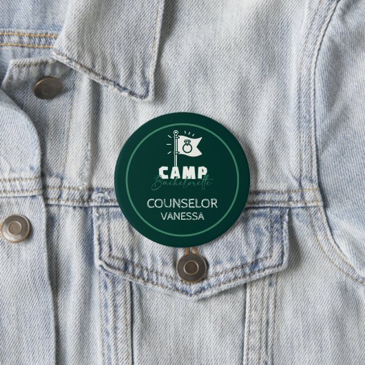 Camp Bachelorette Ronde Button 7,6 Cm (In situ)