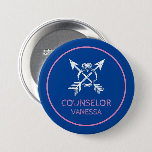 Camp Bachelorette Ronde Button 7,6 Cm (Voorkant /achterkant)