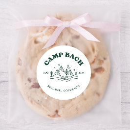 Camp Bachelorette Ronde Sticker