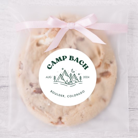 Camp Bachelorette Ronde Sticker