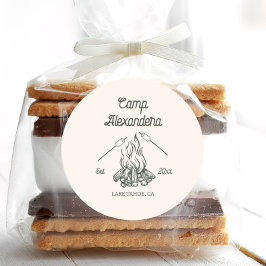 Camp Bachelorette Ronde Sticker