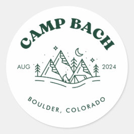 Camp Bachelorette Ronde Sticker