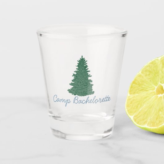 Camp Bachelorette Shot Glas (Voorkant)