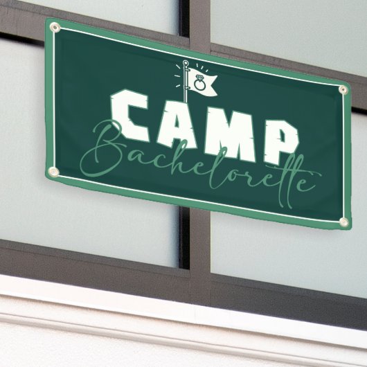 Camp Bachelorette Spandoek (Buitenkant Gebouw)