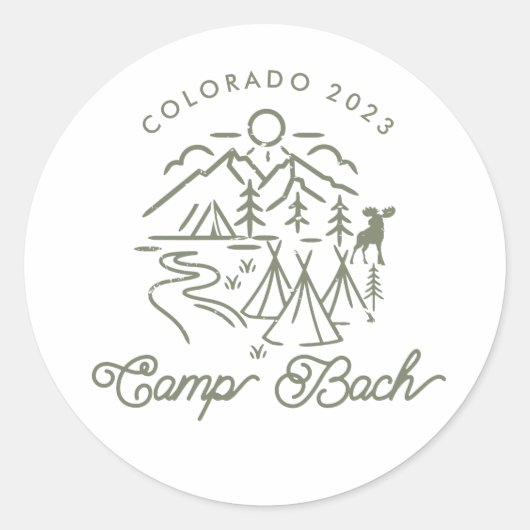 Camp Bachelorette Sticker (Voorkant)