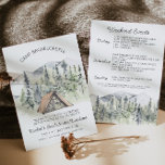Camp Bachelorette uitnodiging<br><div class="desc">Dit is een volledig bewerkbare "wild in de bossen" vrijgezellenfeestuitnodiging sjabloon. Bewerk ALLE woorden, lettertypen en de meeste* kleuren (de kleuren van de waterverf-elementen kunnen niet worden bewerkt). Om toegang te krijgen tot alle ontwerptools selecteert u "Bewerken met ontwerpgereedschap". Als je vragen voor mij hebt, neem dan contact met mij...</div>