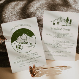 Camp Bachelorette uitnodiging
