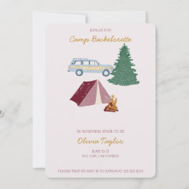Camp Bachelorette uitnodigingen
