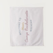 Camp Bachelorette Weekend Tapestry Decor Wandkleed (Voorkant)