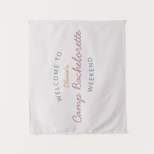 Camp Bachelorette Weekend Tapestry Decor Wandkleed (Voorkant)