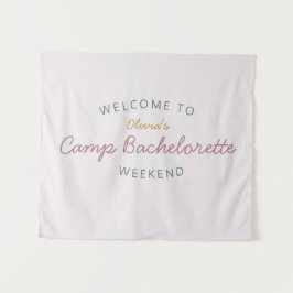 Camp Bachelorette Weekend Tapestry Decor Wandkleed