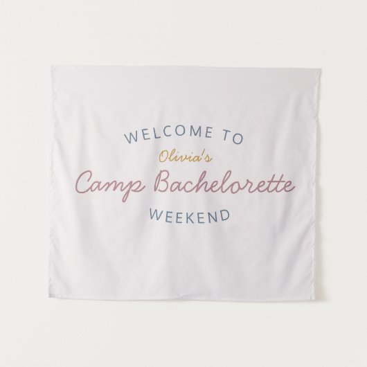 Camp Bachelorette Weekend Tapestry Decor Wandkleed (Voorkant (horizontaal))