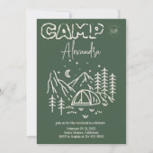 Camp Bachelorette Weekendschema Kaart (Voorkant)