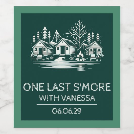 Camp Bachelorette Wijn Etiket (Enkel label)