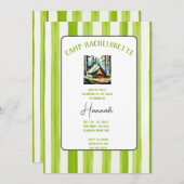 Camp Bachelorette Wild in het Bossen Weekend Kaart (Voorkant / Achterkant)