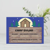 CAMP Bat Mitzvah Bar Mitzvah Uitnodiging (Staand voorkant)