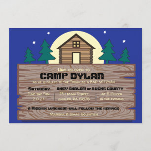 CAMP Bat Mitzvah Bar Mitzvah Uitnodiging