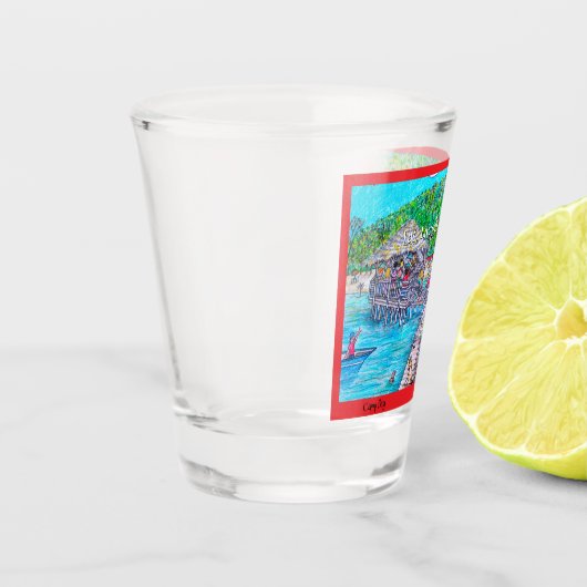 Camp bay borrelglas shot glas (Links)