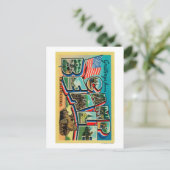 Camp Beale, Californië - grote letterscènes Briefkaart (Staand voorkant)