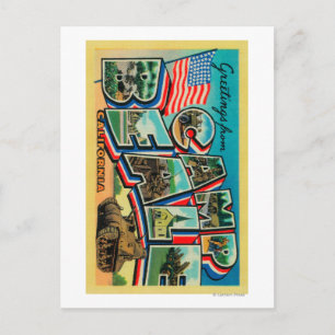 Camp Beale, Californië - grote letterscènes Briefkaart