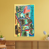 Camp Beale, Californië - grote letterscènes Canvas Afdruk (Insitu (Woonkamer))