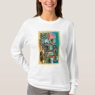 Camp Beale, Californië - grote letterscènes T-shirt