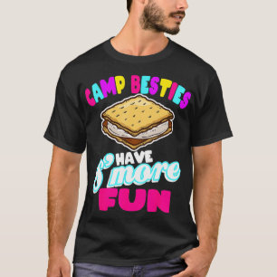 Camp Besties Beste Vriend Zomer Camping Grappige S T-shirt