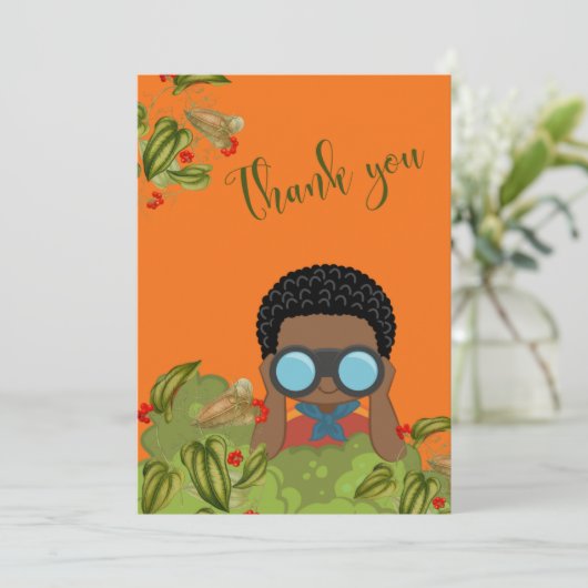 Camp Birthday - Bedankt voor je kaartje (Staand voorkant)