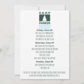 Camp Bride Bachelorette Party Uitnodiging (Achterkant)