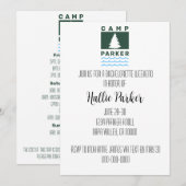 Camp Bride Bachelorette Party Uitnodiging (Voorkant / Achterkant)