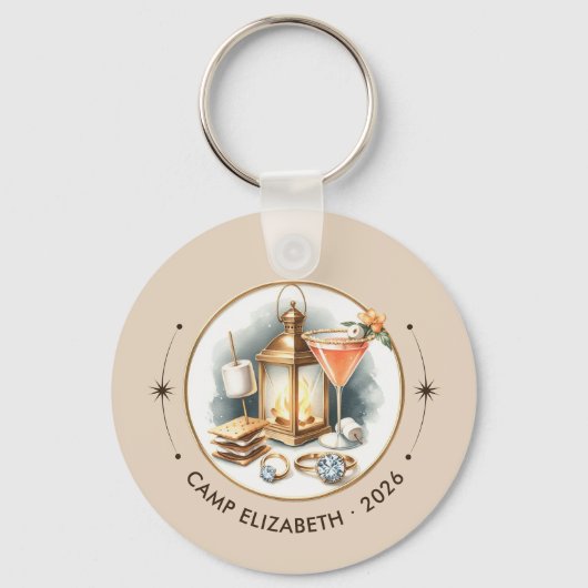 Camp Bride Bachelorette Weekend Sleutelhanger (Voorkant)