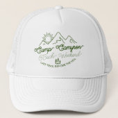 Camp Bride Custom Bachelorette Groen Trucker Pet (Voorkant)