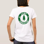 Camp Bride Gepersonaliseerde voor- en achterprint  T-shirt (Achterkant)