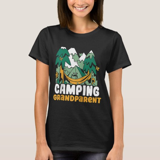 Camp Camp Camp Camper Campsite Hobby Rag T-shirt (Voorkant)