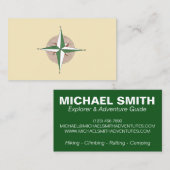 Camp Camp Camping Hiking (beklimming van compass A Visitekaartje (Voorkant / Achterkant)